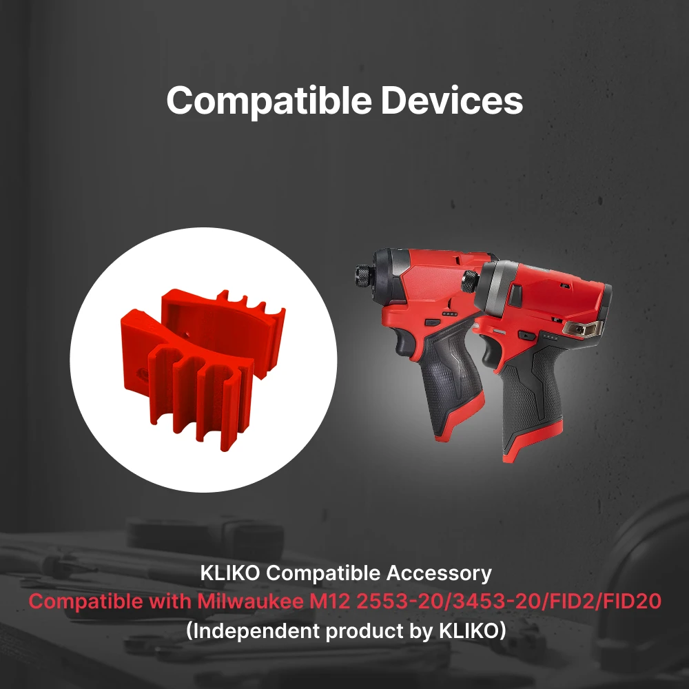 Impact Bit Holder Compatible with Milwaukee 2553‑20 M12 Quick Change Drill Driver Garage Jobsite Spare Replacement Tool Parts