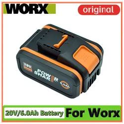 100% Original Worx WA3553 20V 6.0Ah Battery Cordless Power Tool Spare Batteriies WA3572 WA3553 WX390 WA3551 WX176 WX178 Battery