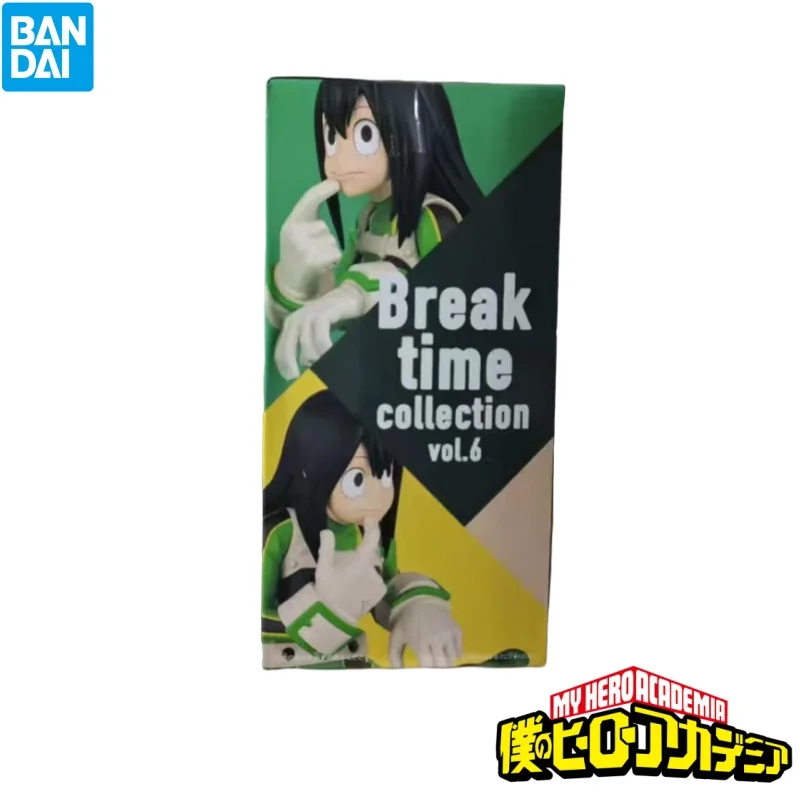 

Bandai в наличии, оригинальная коробка, My Hero Academy Asui Tsuyu, персонажи аниме, оригинальная модель, гаражный комплект, Коллекционная фигурка