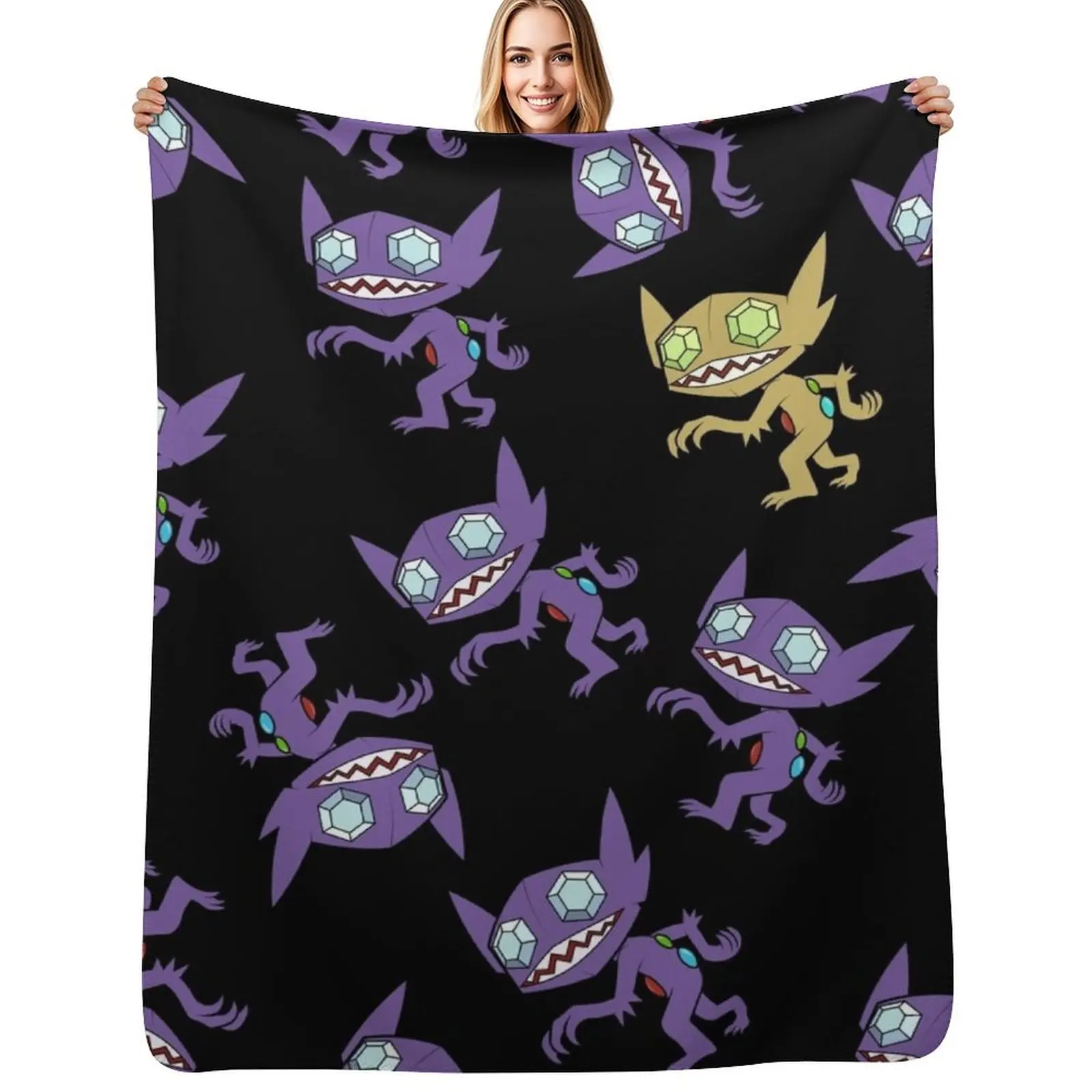

Sableye Pattern Throw Blanket Hair blankets ands Luxury Throw Comforter Blankets