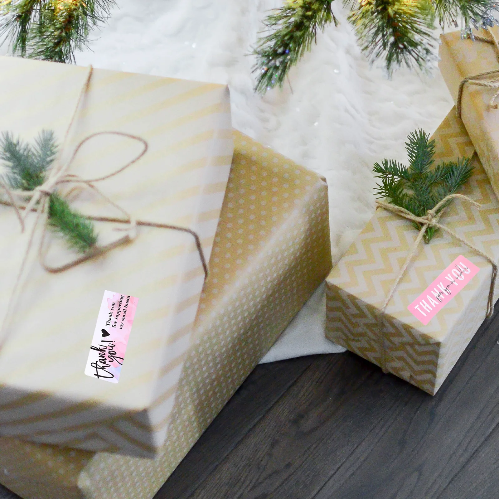 3 Rolls Seal Stickers Thank Theme Decorative Seal Sticker for Gift Wrapping Envelope Label Stickers for Packaging