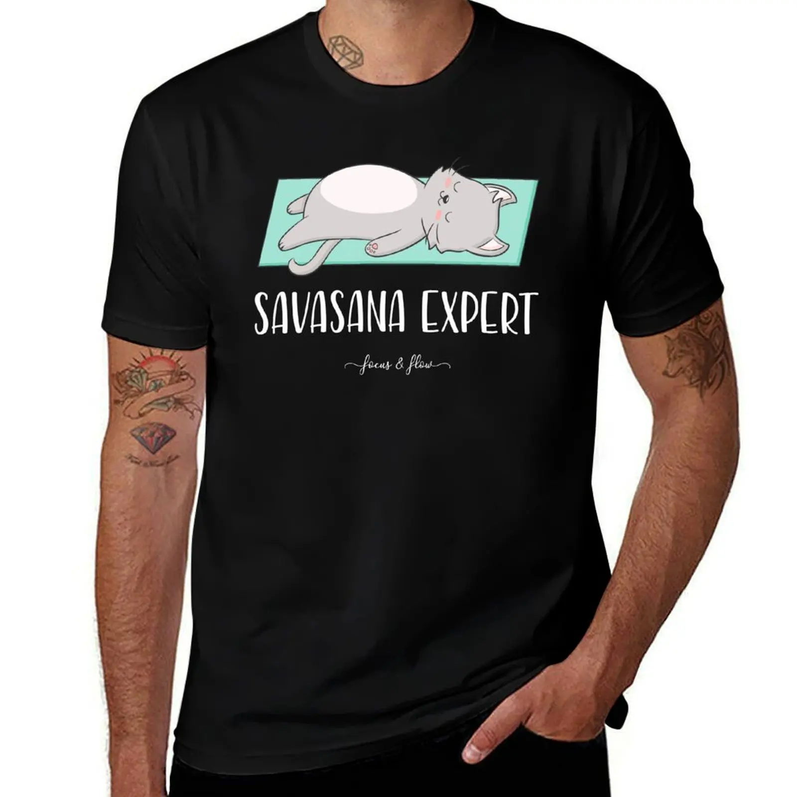 

Savasana Expert. Teal and Aqua T-Shirt Man t-shirt funny gifts cheap stuff heavyweight t shirts for men