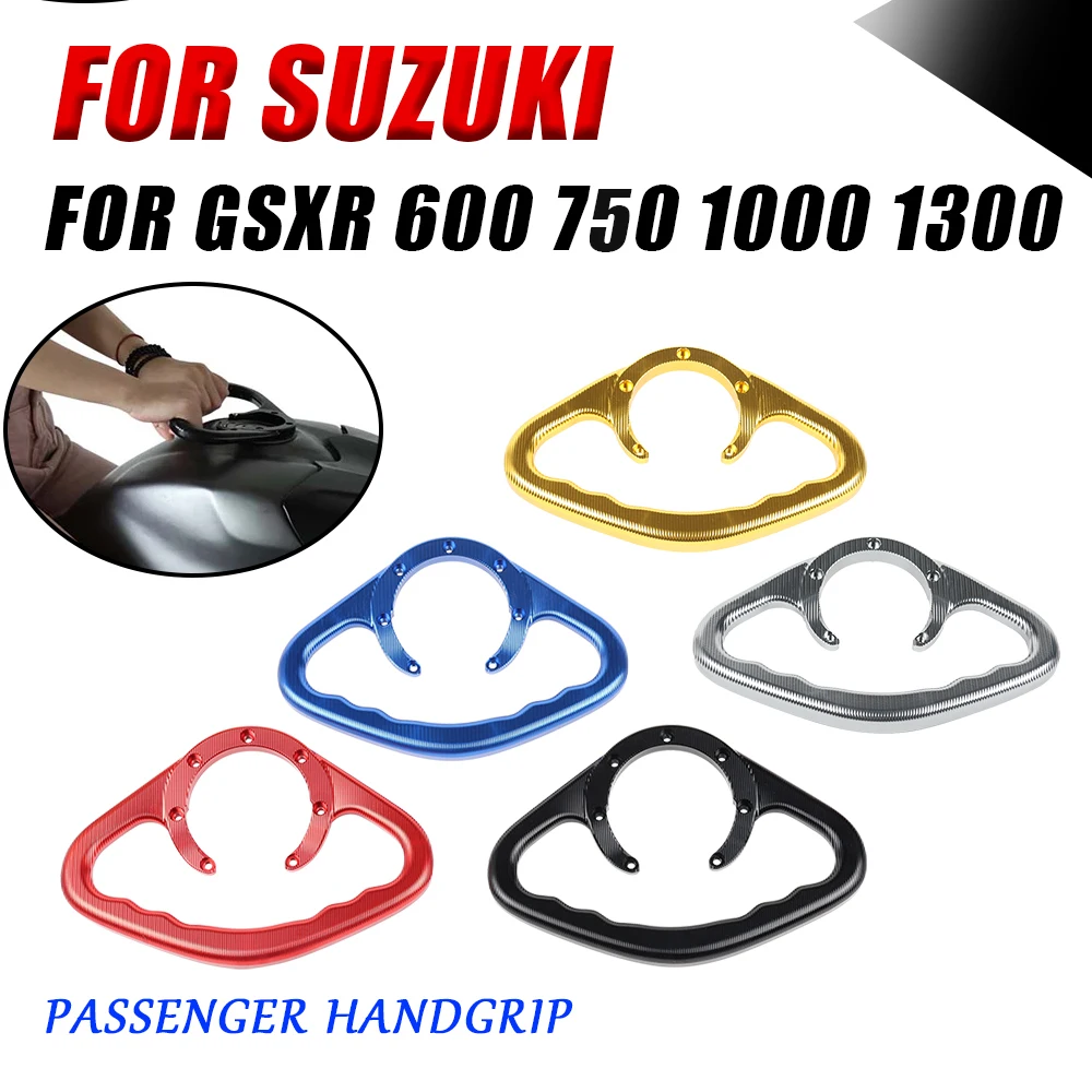 

For SUZUKI GSXR 600 GSX-R 750 1000 Hayabusa 1300 GSX-R600 R750 CNC Passenger Handgrips Hand Grip Tank Grab Bar Handles Armrest