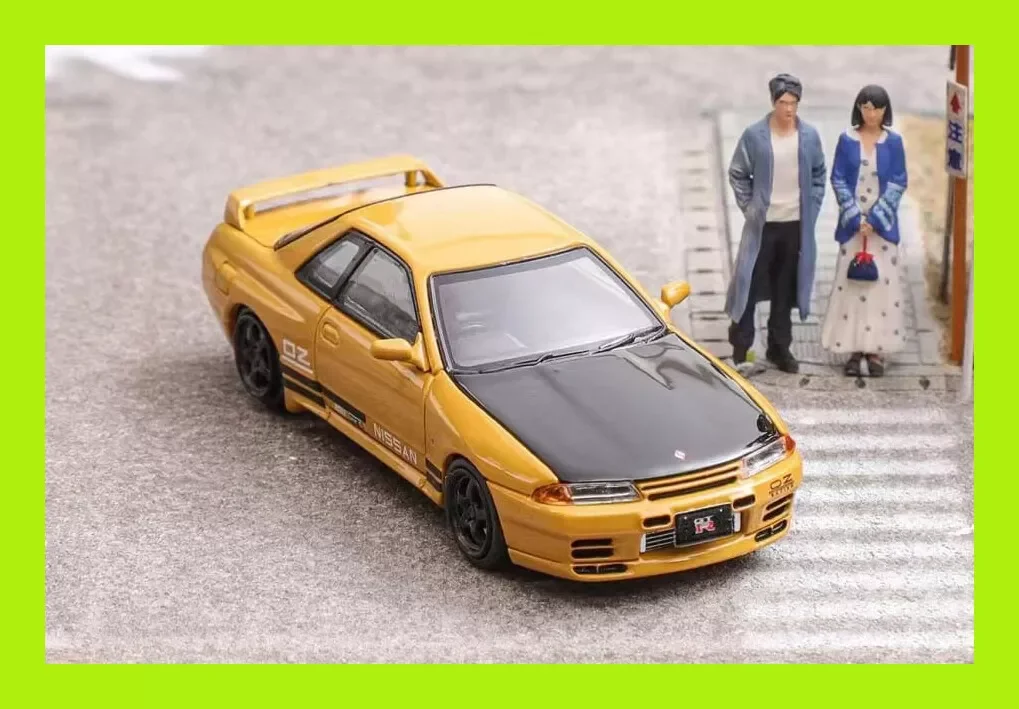 

AUG 2024 FH Focal Horizon Skyline GT-R R32 Nismo S-Tune Yellow 1/64 Diecast Model Car Collection Limited Edition Hobby Toys