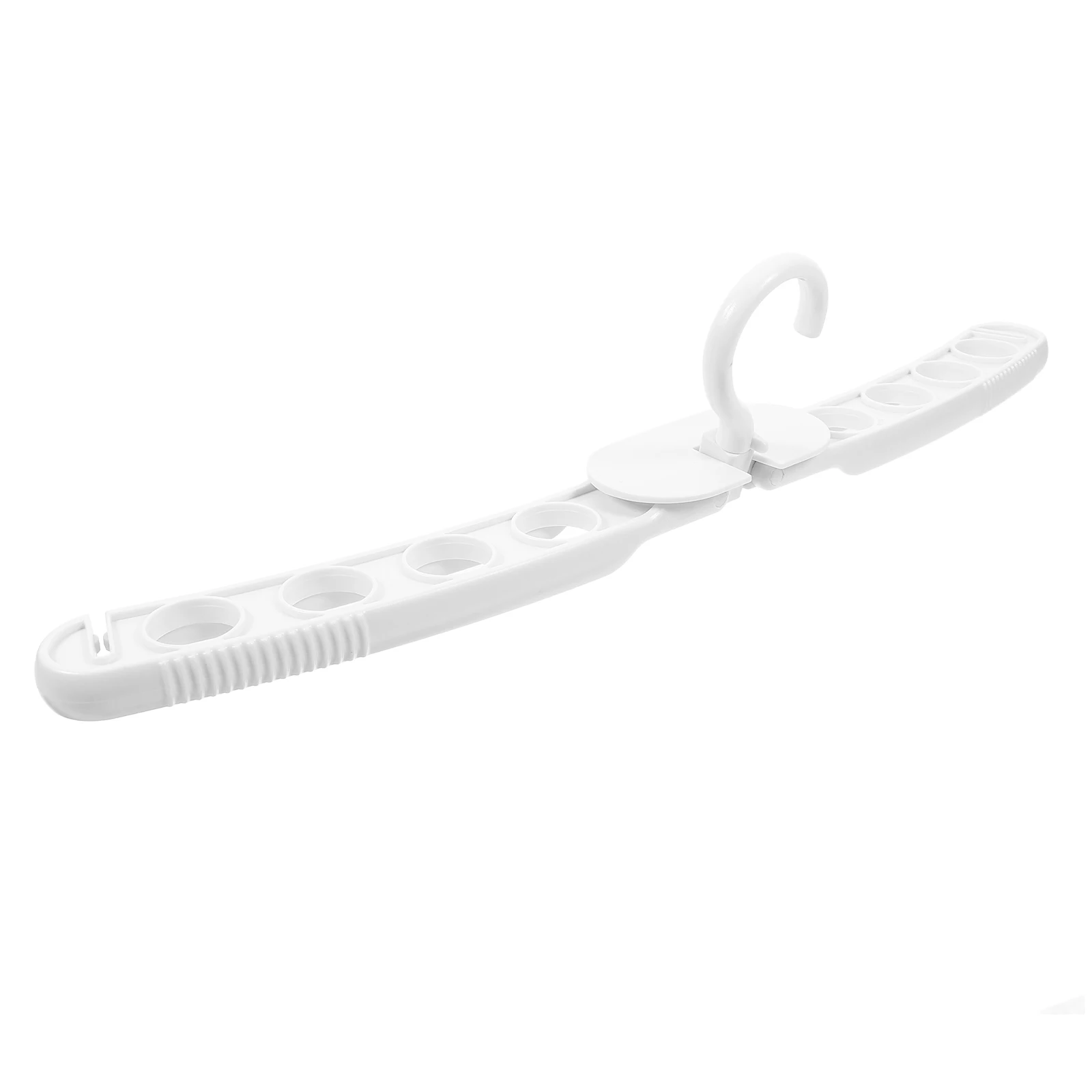 

Folding Hanger Clothing Racks for Travel White Multi-functional Plastic Closet Organizers Portable