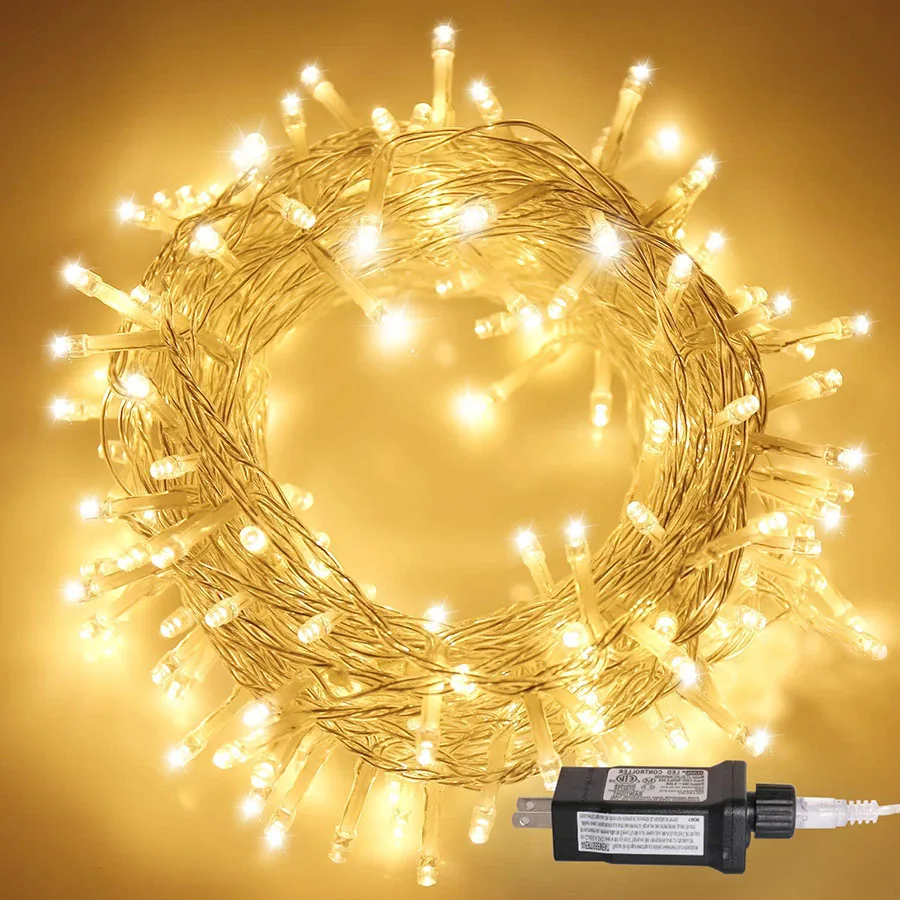 ZK20 Christmas LED String Lights 50M 400LED Twinkle Fairy Garland Lights  Outdoor Waterproof String Lights For Wedding