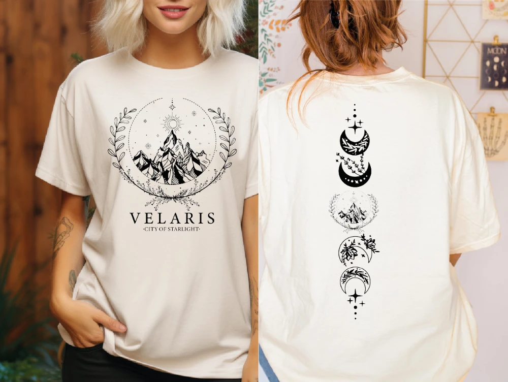 تي شيرت Velaris Comfort Colors تي شيرت الشوك والورود ملعب الأحلام قميص Acotar مريح اللون قميص المحكمة الليلية Acotar Sarah J Maas