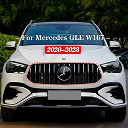 Car Front Hood Grille Grill For Mercedes-Benz GLE C167 W167 Coupe GLE300 350 400 450 2020-2023 Racing Grill Body Kits Trim