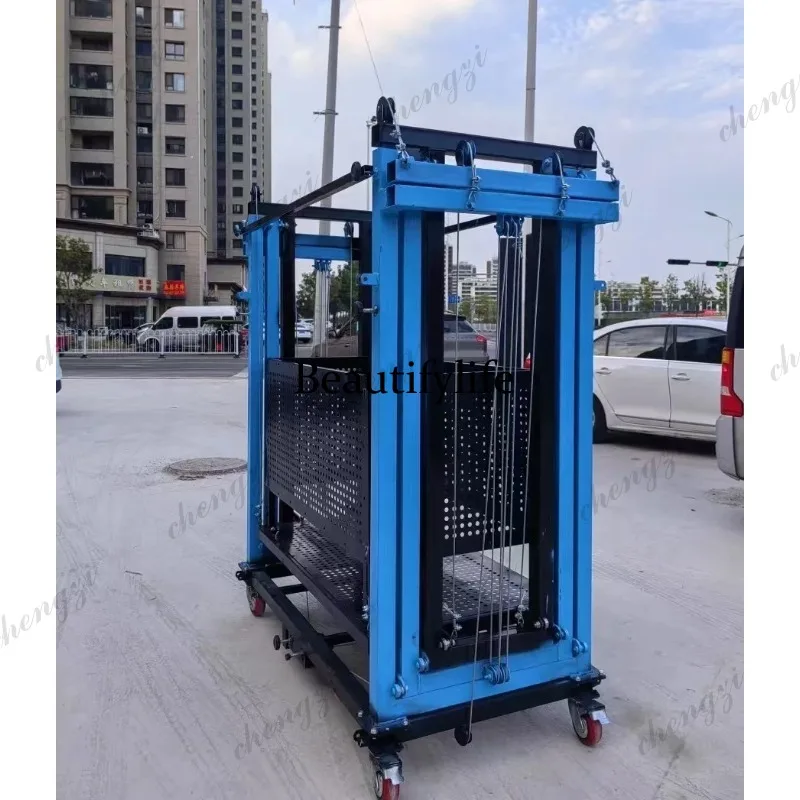81 Electric Scaffolding Lifting Platform Mobile Lifting Platform Automatic Remote Control Lifting Height 1.5-8 Meters CIF