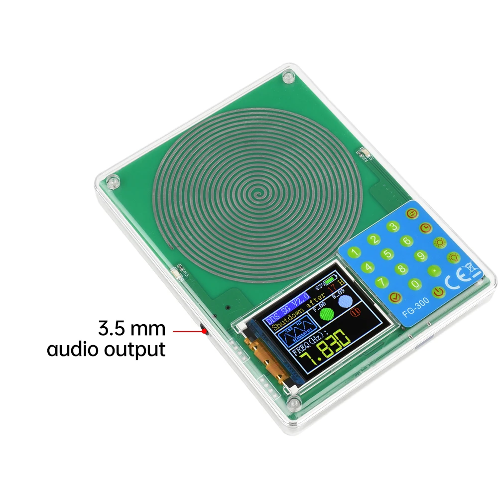 FG300 0,001 Hz-200 kHz 1,8 Zoll Schumann-Wellengenerator mit mehreren Wellenformenausgängen USB Typ C 5 V
