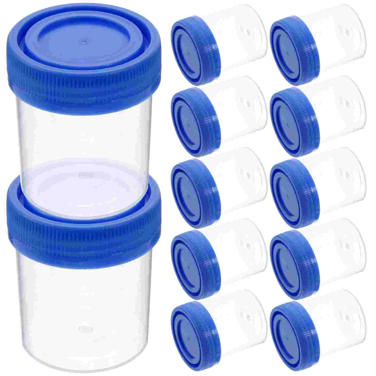 50pcs 40ml Urine Cup Plastic Urine Cups Specimen Collection Cups with Lids Urine Container Specimen Containers Urine Testing Acc