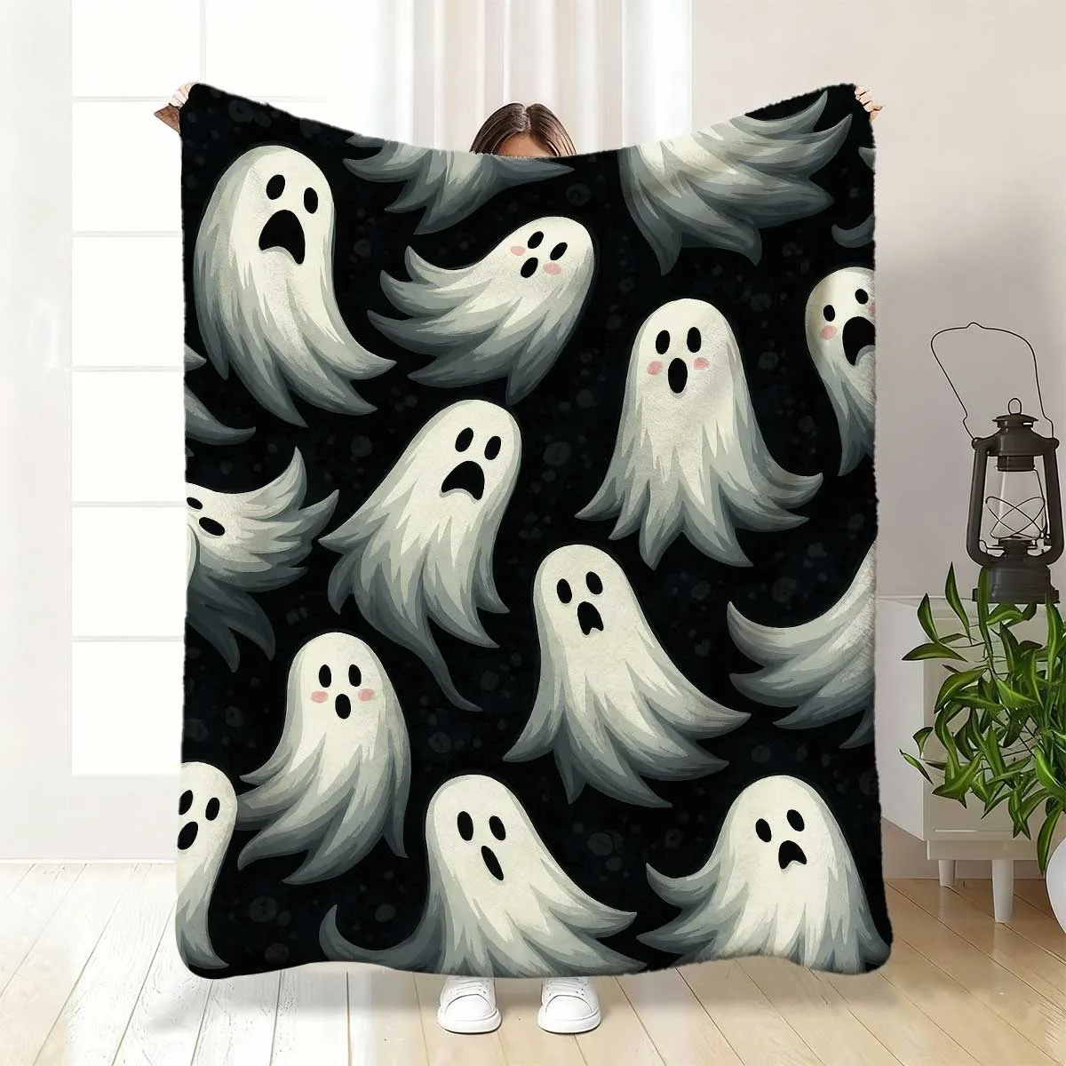 Adorable Flannel Blanket UltraSoft, Warm & Cozy, Perfect for Family Gatherings, and Holiday Gifts Ideal for Cozy Autumn and Winter Home Decor