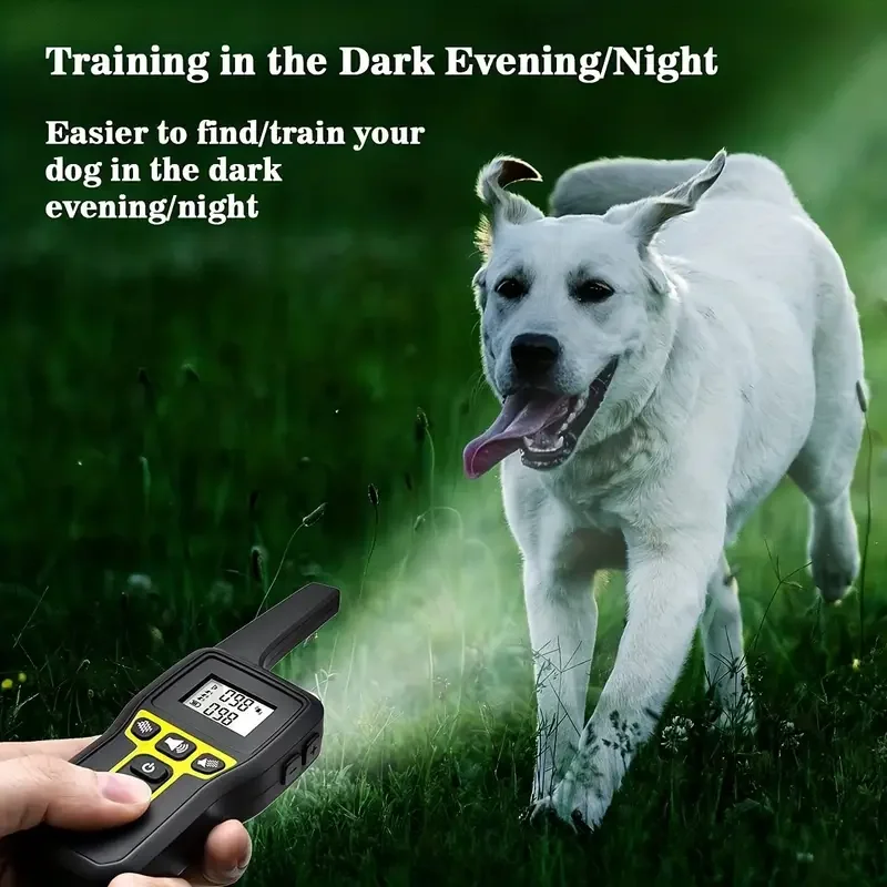No Shock Vibration Dog Training Collar 1000M Remote Anti Bark Collar Rechargeable Waterproof Vibration Collar for All Dogs