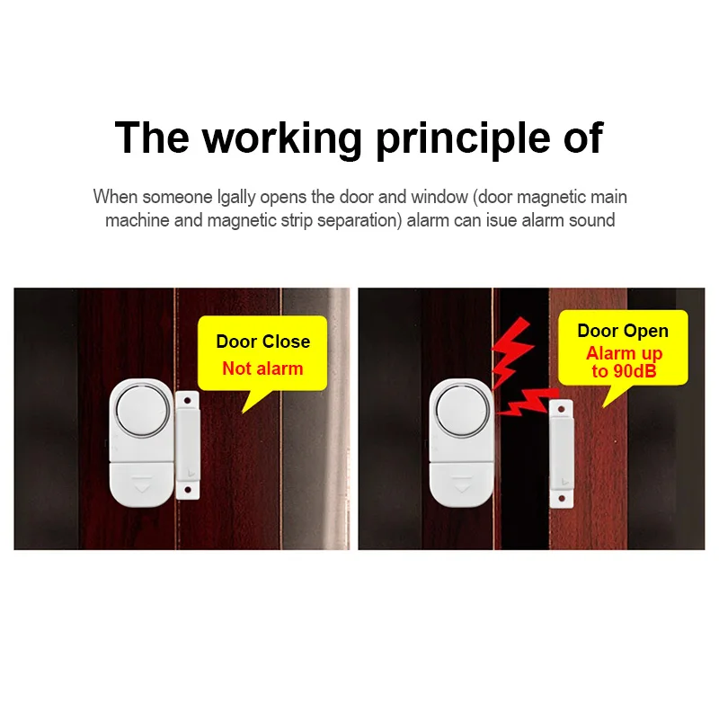 KERUI Door Window Sensor Independent Opening Magnetic Door Sensor 90db Wireless Security Alarm