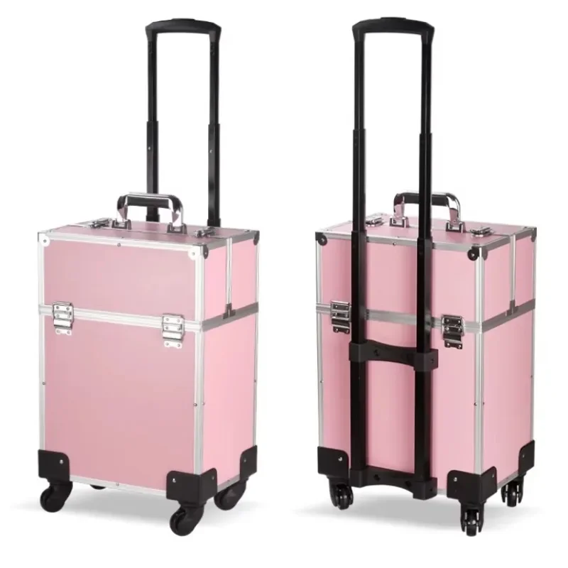 Aluminum Alloy Cosmetic Case Trolley Case Beauty Salon Kit Multi-layer tattoo Nail Art Case