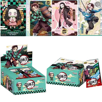 Demon Slayer Cards Box Collect Japanese Anime Nezuko Kimetsu No Yaiba Card Boxes Children's Toy Collection Hobbies Gifts