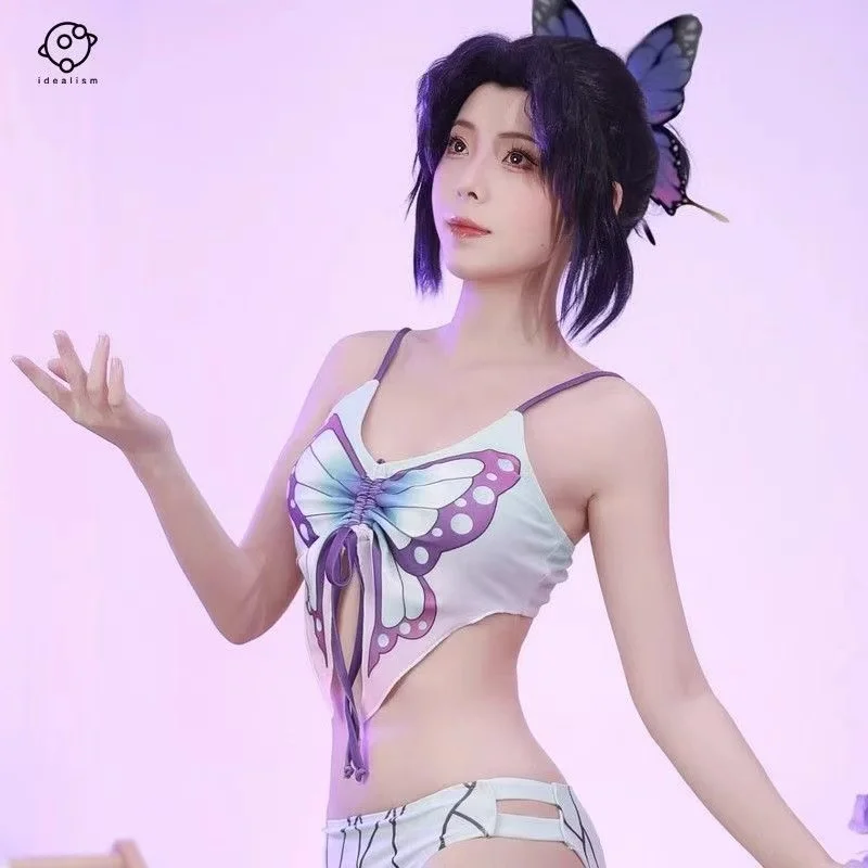 ゴーストキリングブレード cos スーツ蝶耐性セクシーな水着コスプレアニメアニメーションゲームスーツ