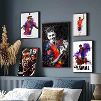 1PC L-Lamine Football Star Y-Yamal Posters Canvas Painting Print Room Home Bar Cafe Decor Room Wall Decor