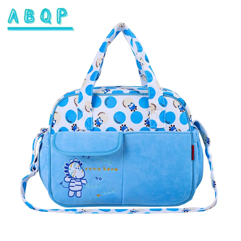 New Baby Bag Multifunctional Large Capacity Baby Diaper Bag Cartoon Portable Out-and-out Baby Supplies Storage Bag High Quality