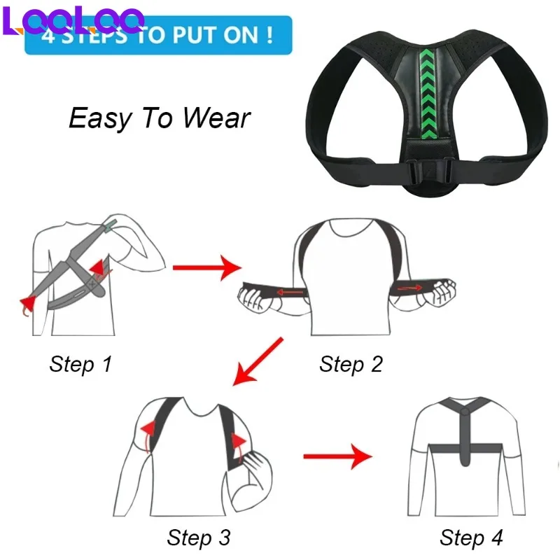 1Pcs Back Shoulder Correction for Men and Women ,Back Support with Adjustable for Home Office,Outdoor Sport,Basketball,Football