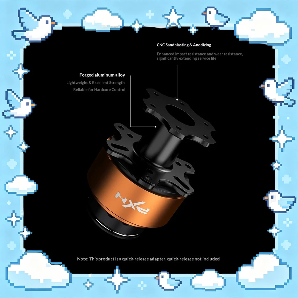 PXN Z QS Adapter for GT ONE Game Steering Wheel Widely Compatible with Third-party Direct Drive Base Racing Simulators