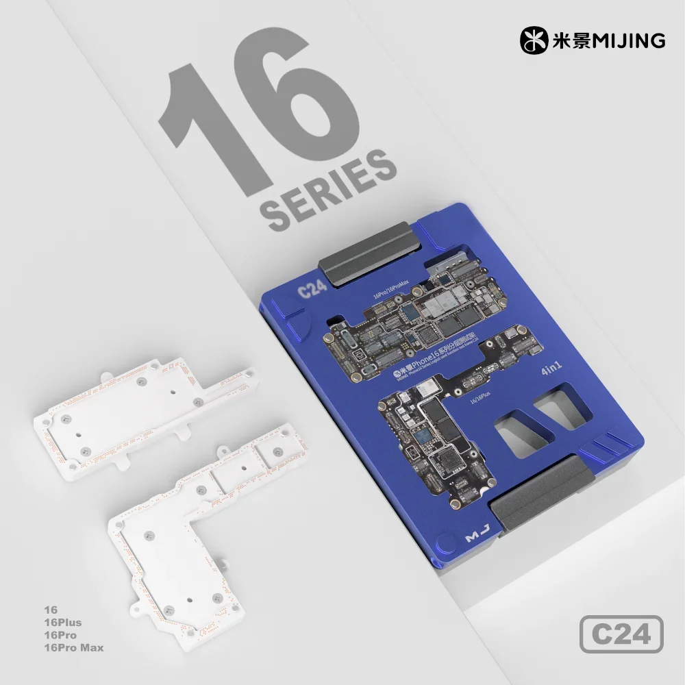 MIJING C24/C24Pro Motherboard Layered Test Stand for IPhone 16 Series Motherboard Logic Board Repair Test Fixture Bracket Tool