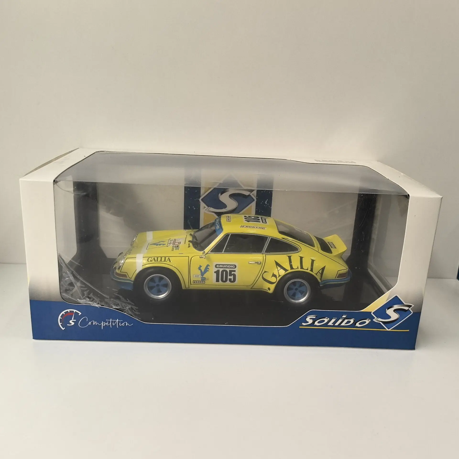 

Paint Surface Defects Diecast SOLIDO 1/18 Scale PORSCHE 911 RSR 1973 Racing 42 Alloy Car Model