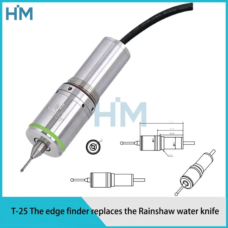 

CNC contact T-25 edge finder probe CNC machine tool wired probe detection sensor automatic edge finder Renishao water jet