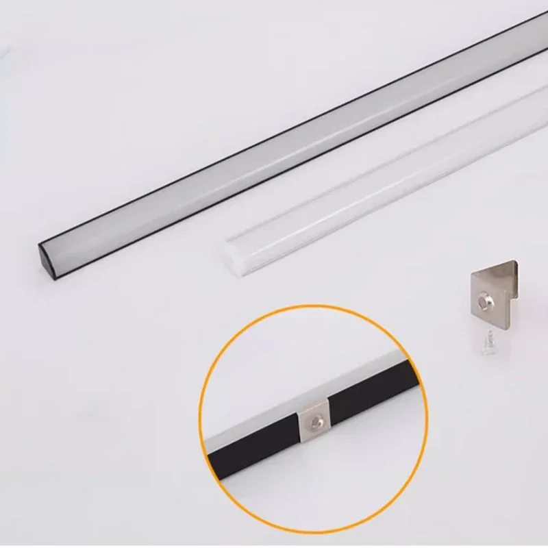 50Cm Ultra Fine Led Aluminum Channel Diffuser V/u/yw Shaped Cabinet Light Bar Study Wardrobe Light Indoor Decorative Line Light image 3
