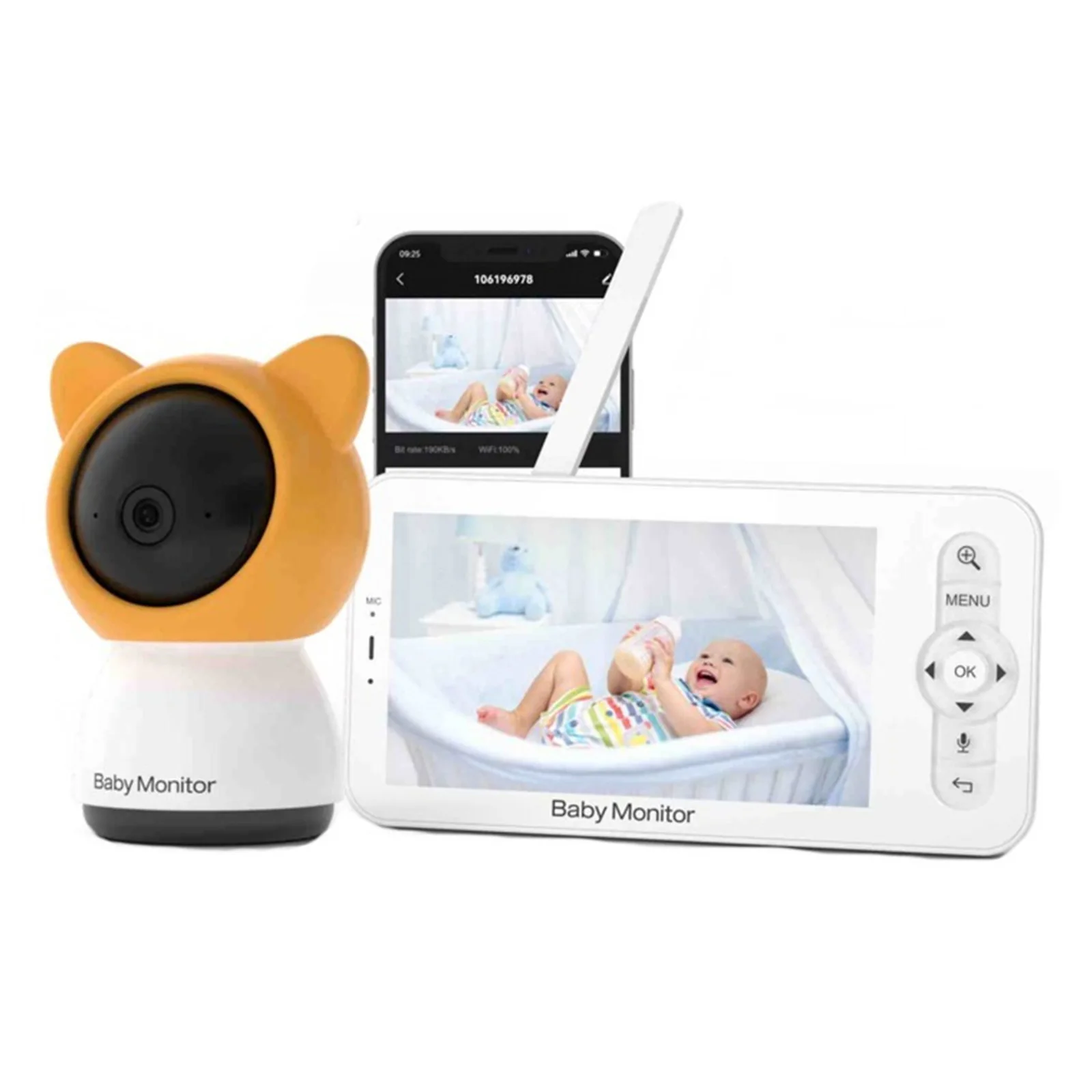 Baby Monitor Wireless Intercom Mobile Phone Kids Sleeping Monitors Infants Caregiver Factory Sale High Definition Night Vision