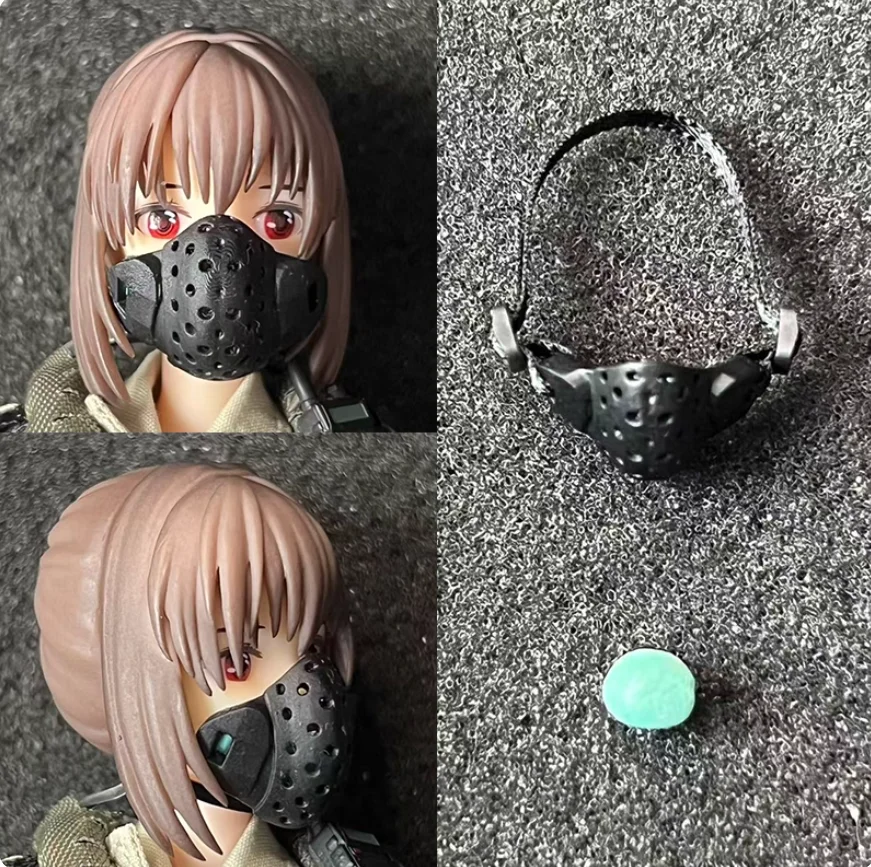 YYDS 1/12 accessoires de poupée soldat, bouclier facial en caoutchouc souple, modèle de jouet adapté à une figurine d'action de 6 pouces Fang Datou HASUKI, Etc., corps en Stock