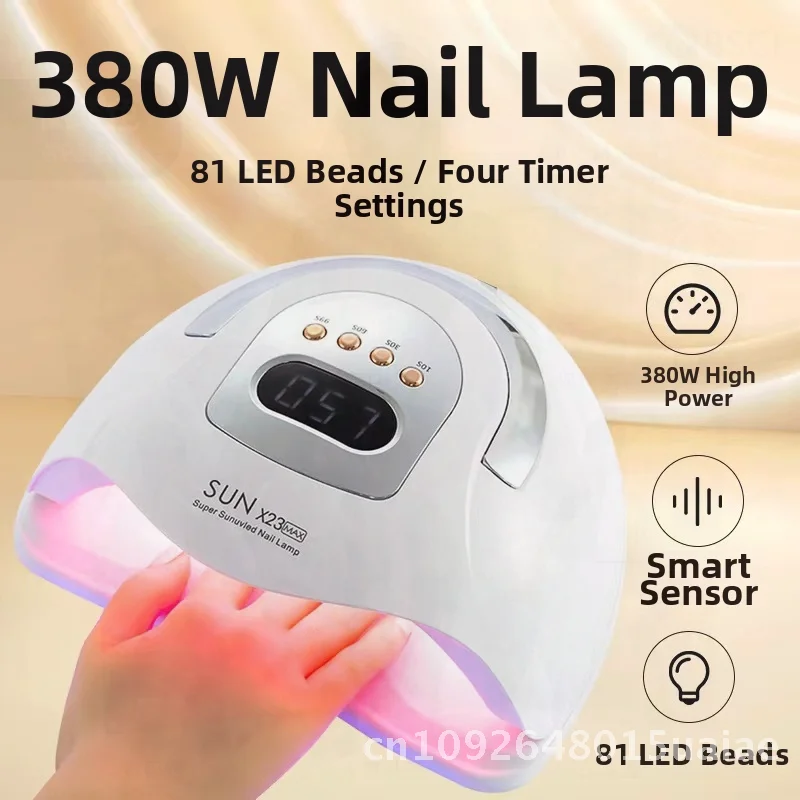 Lampe à ongles à lumière rouge haute puissance, Machine de photothérapie à séchage rapide pour le polissage des ongles, équipement spécial Anti-noir pour les ongles