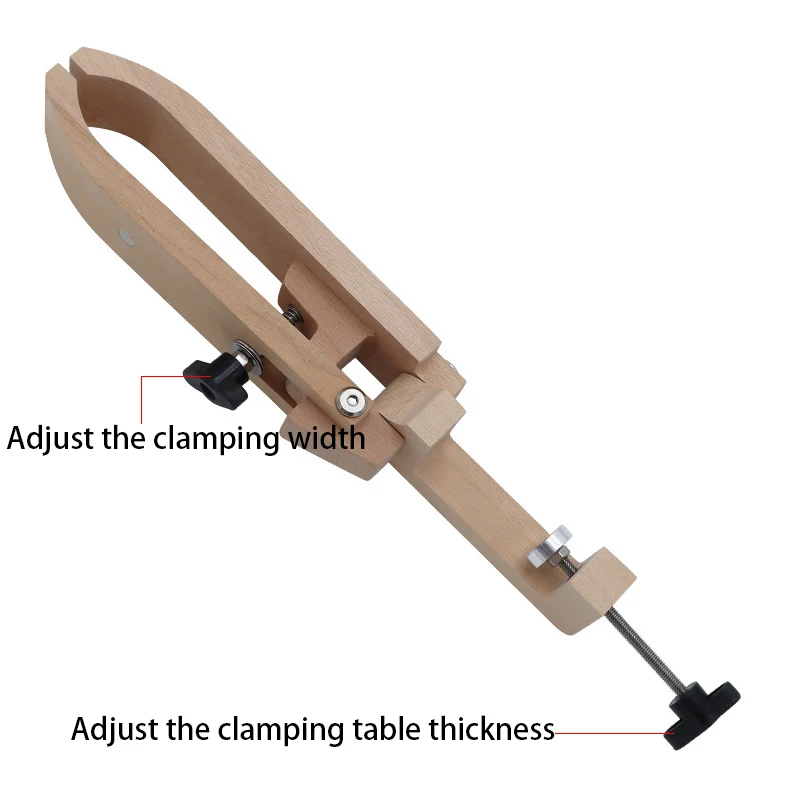 1 Set Wood Sewing Clips DIY Handmade Table Desktop Pony Horse Clamp Leather Tool Leathercraft Vise Wooden Wrapped Leather Clamp