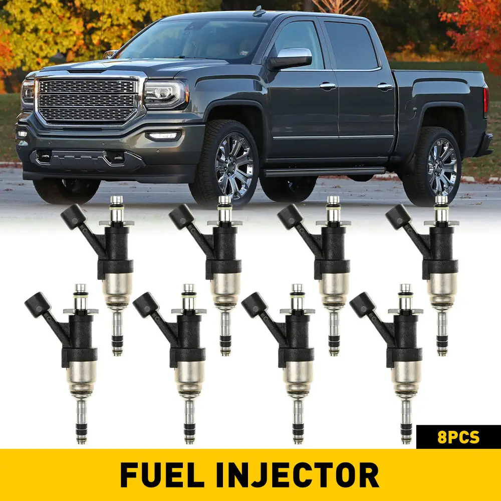 

Set of 8 OEM Fuel Injectors for GM Trucks 5.3L 2014-17 12668390 US