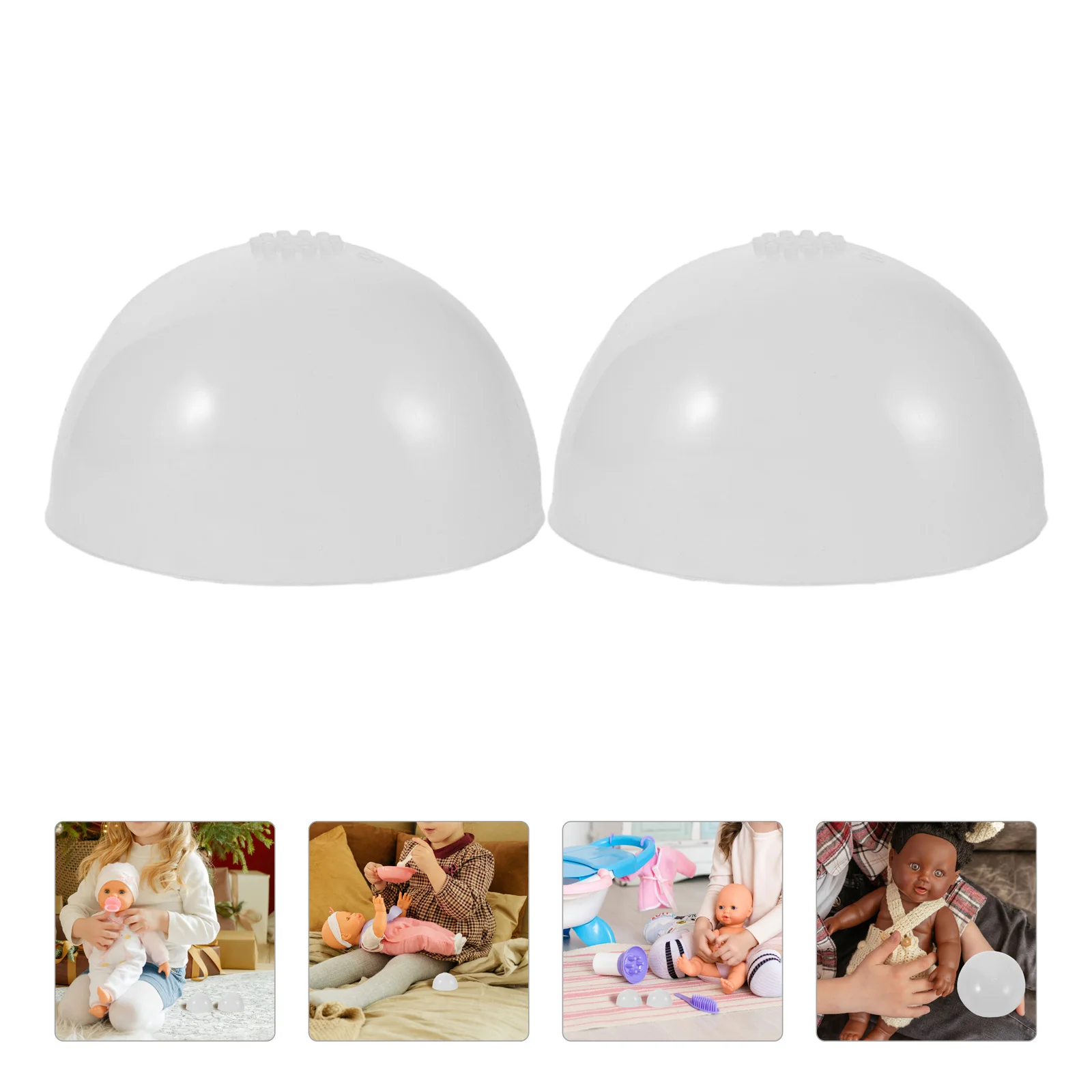 

4 Pcs Headgear Liner Cap Crafting Materials Hair Net Foundation Silica Gel Creation Supplies Topper