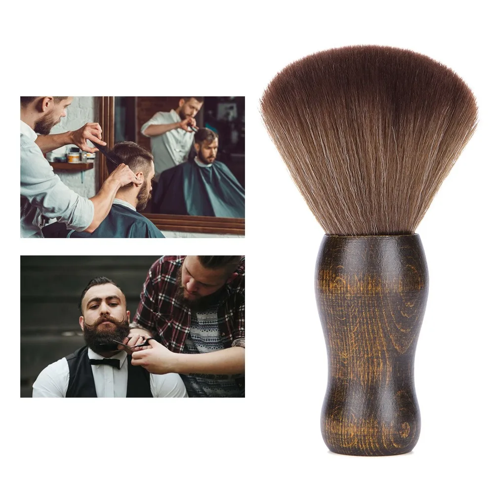 

Wooden Handle Barber Soft Brush Specialty Shaving Brush Cleaning Haircut Tool Barbershop Tools Portable Vinyl Record Cleaner