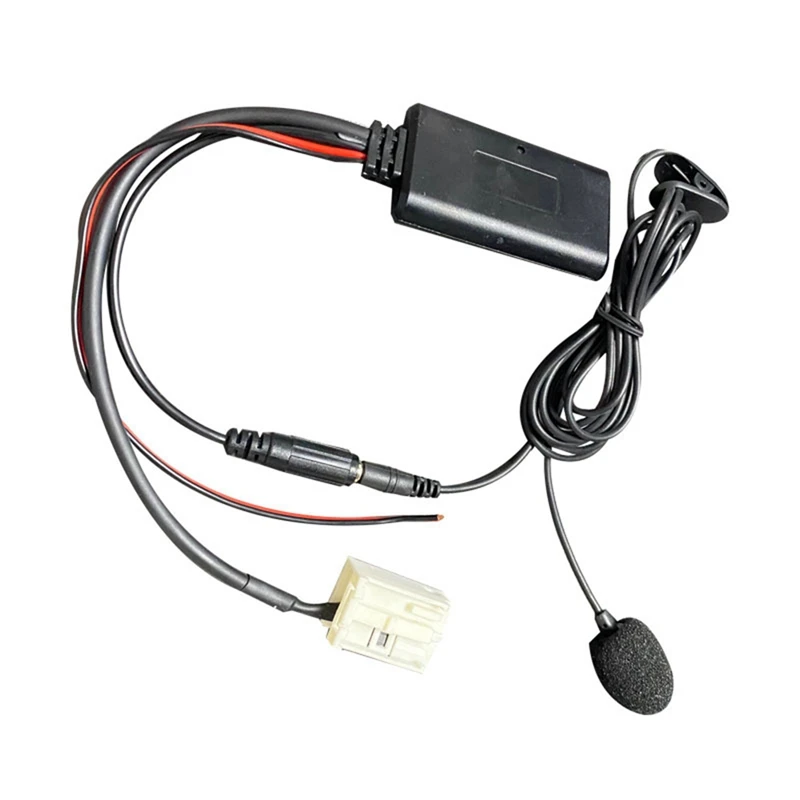 Car Audio Bluetooth 5.0 Receiver Aux Adapter Radio Module Bluetooth Aux Cable With Microphone For Peugeot Citroen C2 C5 Parts