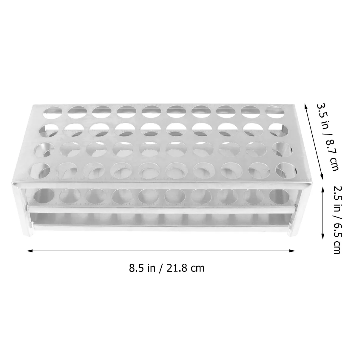 Premium Aluminum Test Tube Rack Laboratory Tube Organizer for Centrifuge Tubes Blood Collection Tubes Easy Clean Sturdy Portable