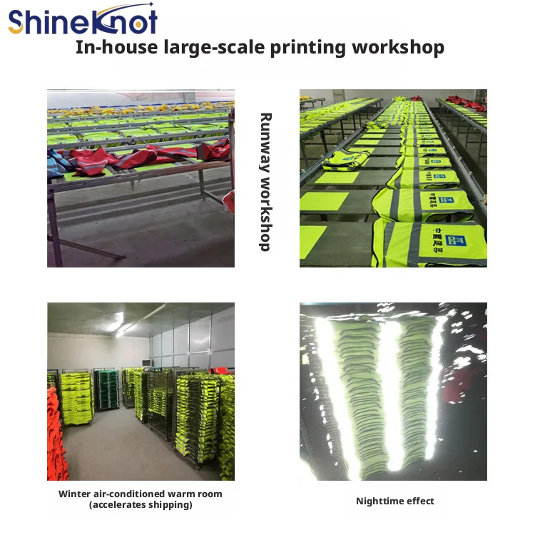 SHINEKNOT Reflective Vest With High Brightness And Multiple Pockets, Quick Drying And Breathable Reflective Vest