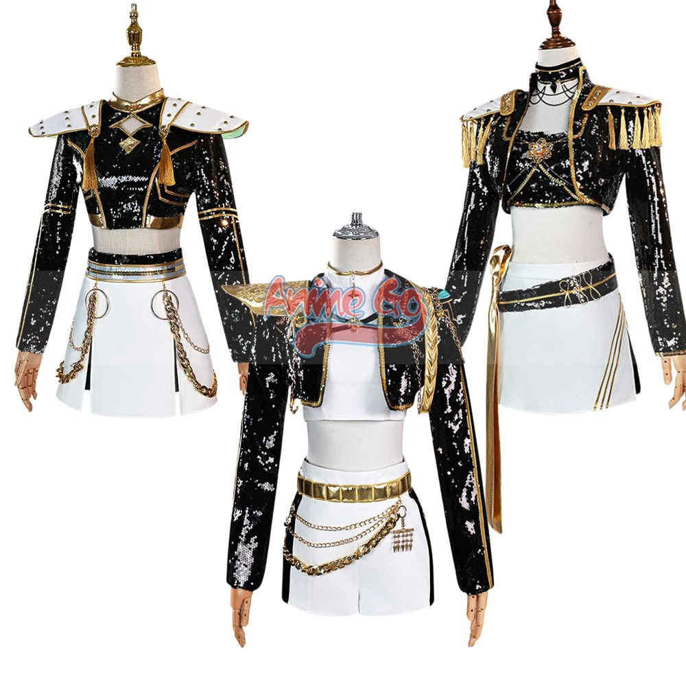

HUNTR/X Rumi Mira Zoey Cosplay Costume Demon Cos Hunters Women Stage Outfit for Halloween Party