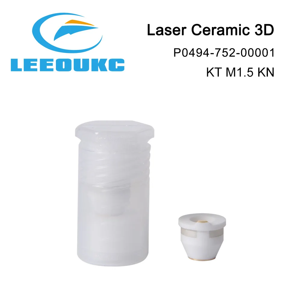 LEEOUKC  Laser Ceramic  3D P0494-752-00001 KT M1.5ins KN Ceramic Part Nozzle Holder  High Quality OEM Support