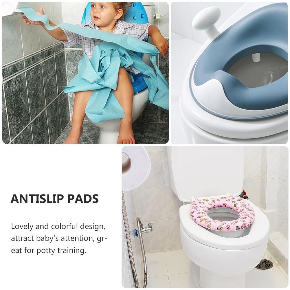 

Baby Toilet Potty Training Ring Toddler PU PP TPE Material Safety Design Large Grip H Antislip Pad Child Friendly