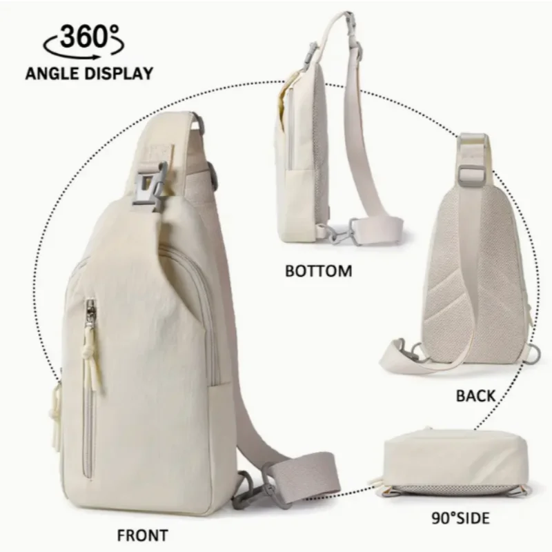 Modelli caldi di uomini e donne con gli stessi modelli di borsa a tracolla casual, borsa da petto in nylon di grande capacità, pendolarismo, viaggi