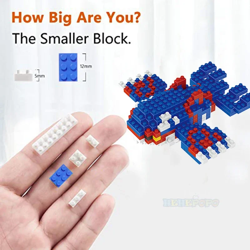 New 8 Style Kawaii Blocks Micro Brick DIY Assembly 3D Model Mini Building Blocks Figures Toys for Kids