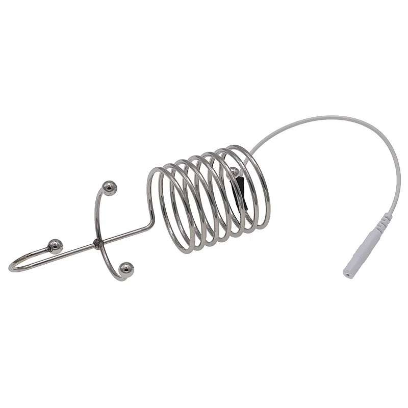 Medical Themed Toys Prince Wand Electric Shock Catheter Urethral Sound Pulse Massage Penis Plug Insertion Rods Sex Toys For Men image 2