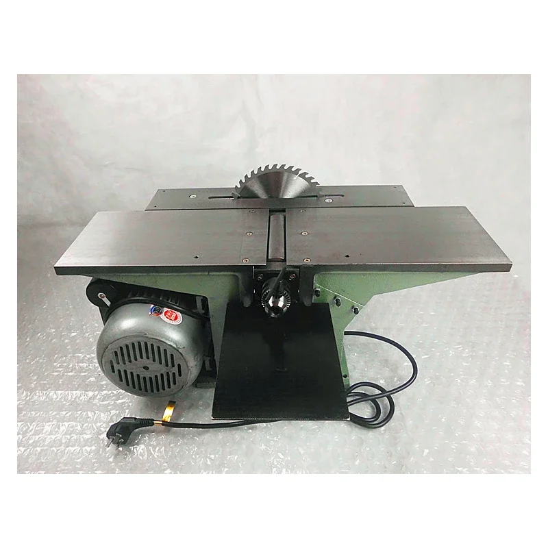 High-Power Multi-Function Woodworking Machinery Electric Planer Saw Drilling Machine Household Small Desktop Saw Machine 220V