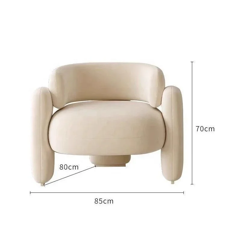 Luxury Modern Chair Design Fabric Single Sofa Chair Comfort Leisure Chair Convenient Footrest of the Reclining Living Room Sofas