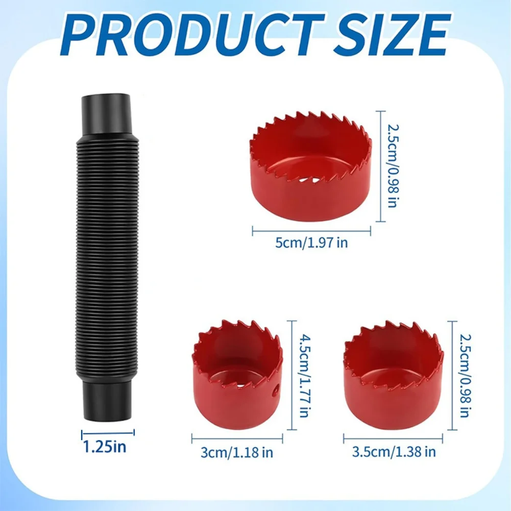 Rainwater Bucket Connector Kit for Overflow and Diverter Hose Integration Compatible with Standard Rain Barrels