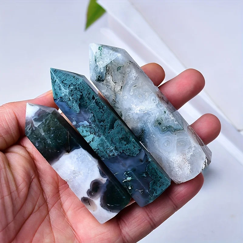 Natural aquatic plant tower point, a perfect crystal gift, the best choice for meditation and relaxation