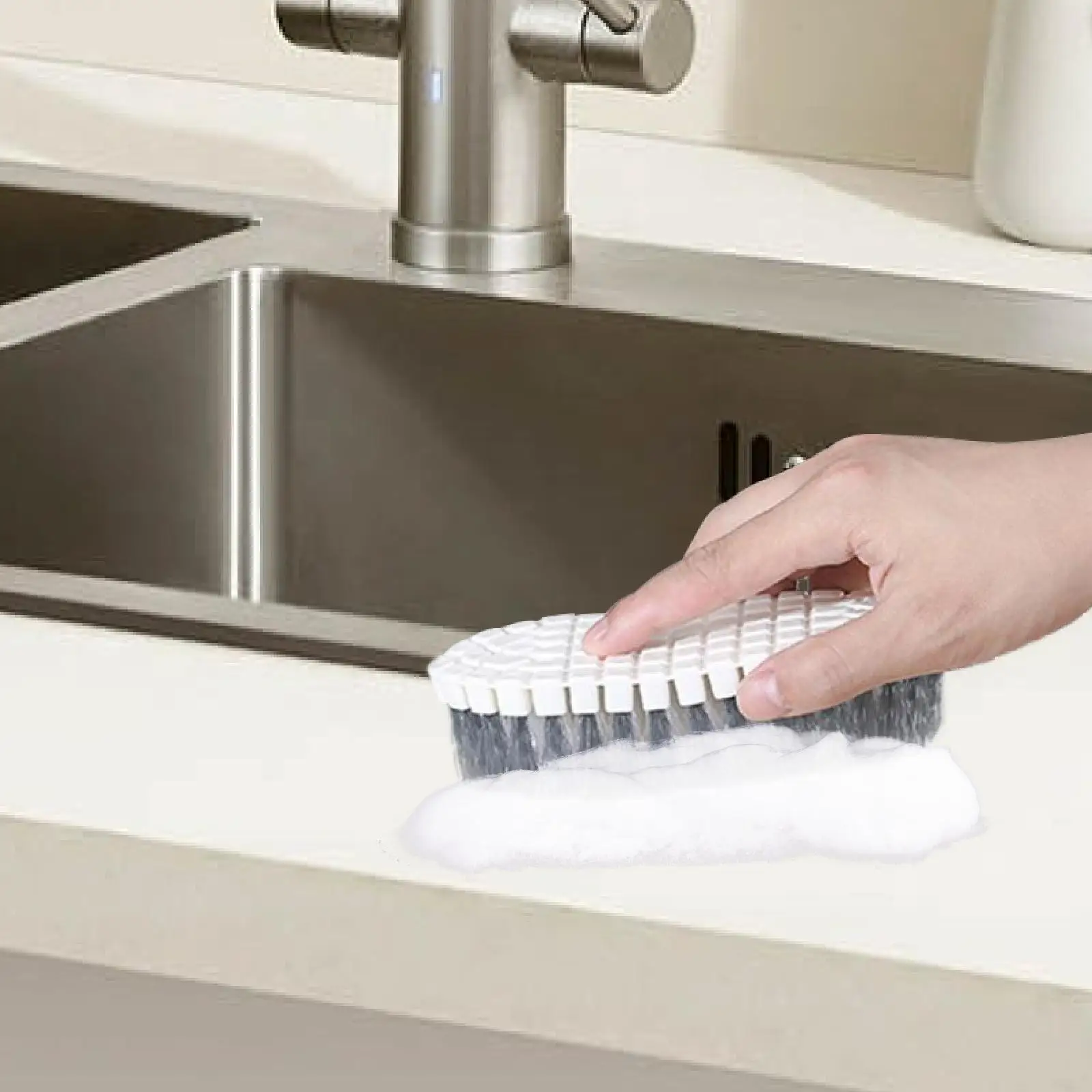 

Scrub Brush Easy to Use Ergonomic Heavy Duty Lightweight Cleaning Brush Scrubber for Toilet Home Bathroom Household Kitchen